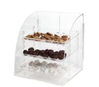 Custom acrylic 4 tiers bakeries display storage box BFD-429 Custom acrylic 4 tiers bakeries display storage box