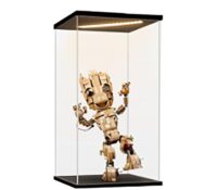 Custom acrylic star wars figures LED showcase