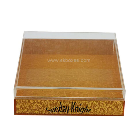 Custom acrylic gift storage box with lid