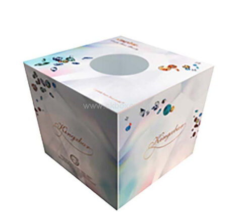 Custom acrylic raffle ticket box