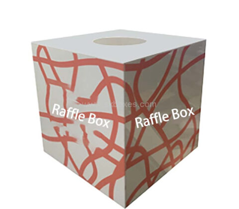Custom acrylic business raffle draw box