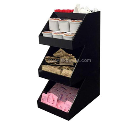 Custom acrylic coffee bar station organizer for countertop