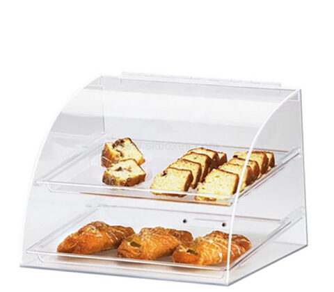 Custom acrylic 2-tier pastry display case