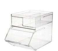 Custom acrylic supermarket snacks display box