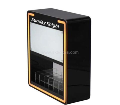 Custom acrylic retail shop LED display case