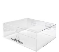 Custom acrylic storage box with lock