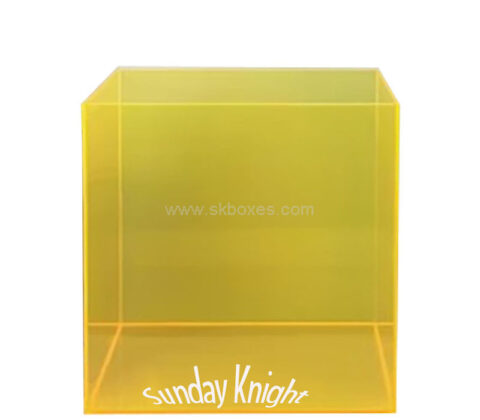 Custom acrylic luxurious square 5 sided storage box