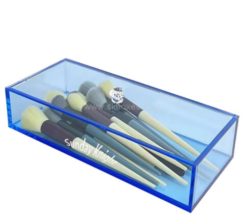 Custom acrylic makeup brushes storage box