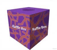 Custom acrylic corporate events raffle draw box
