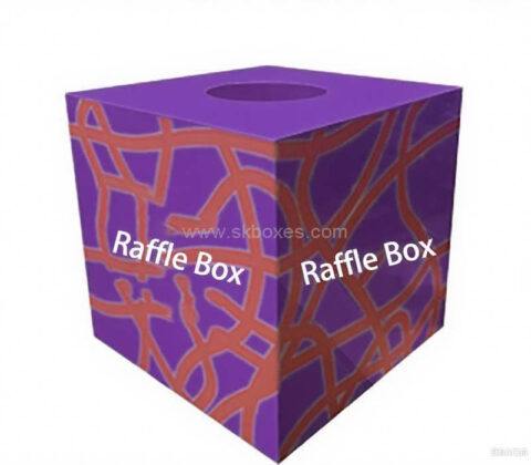 Custom acrylic corporate events raffle draw box