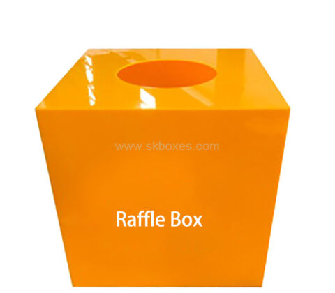 Custom acrylic annual meeting bonus draw box