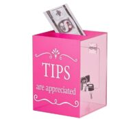 Custom acrylic parties tips collection box BDB-394 Custom acrylic parties tips collection box