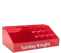 Custom acrylic multi dividers luxury cosmetics organizer