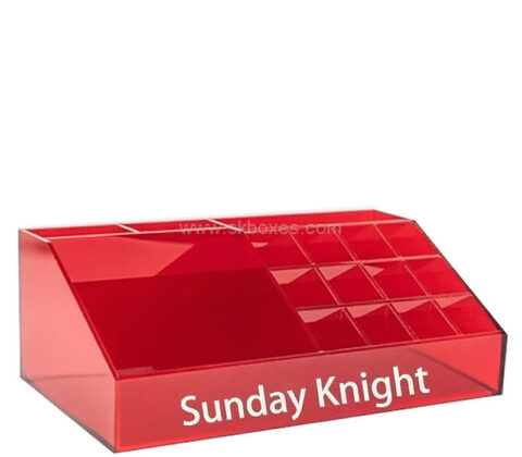 Custom acrylic multi dividers luxury cosmetics organizer