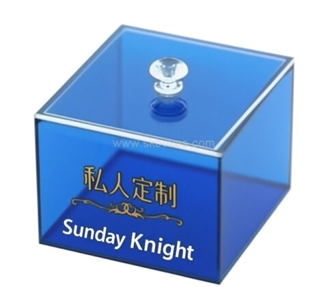 Custom acrylic luxurious square gift box with lid