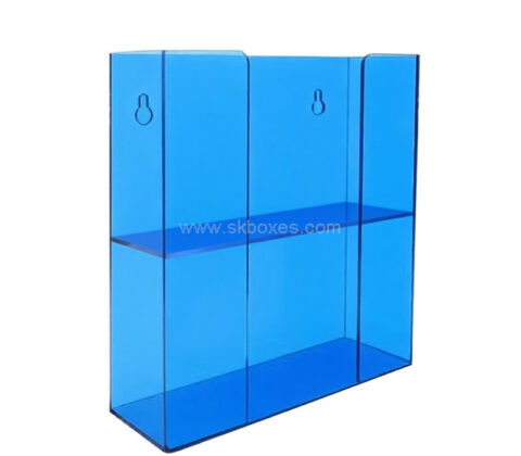 Custom acrylic wall mounted disposable gloves holder