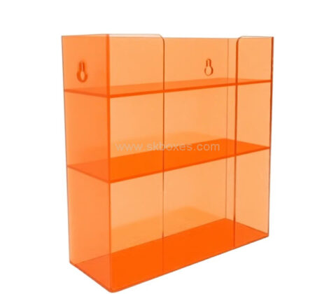 Custom acrylic wall 3 tiers gloves organizer