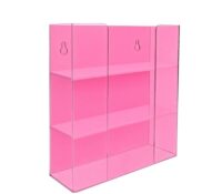 Custom acrylic wall hanging 3 tiers gloves holder