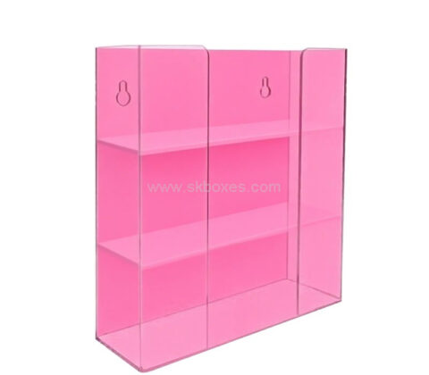 Custom acrylic wall hanging 3 tiers gloves holder