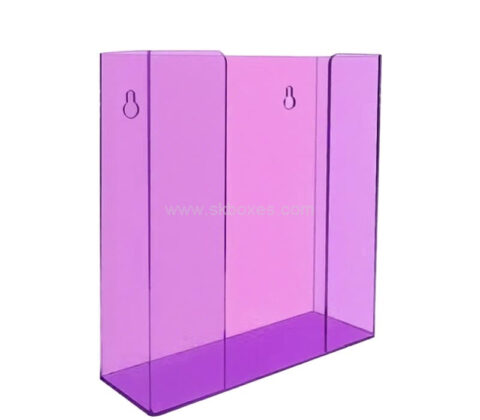 Custom acrylic wall mount disposable gloves holder