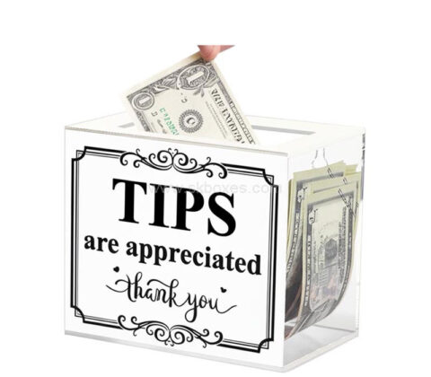 Custom acrylic money collection box