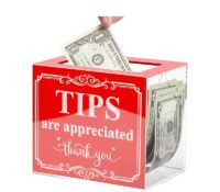 Custom acrylic events money collection box