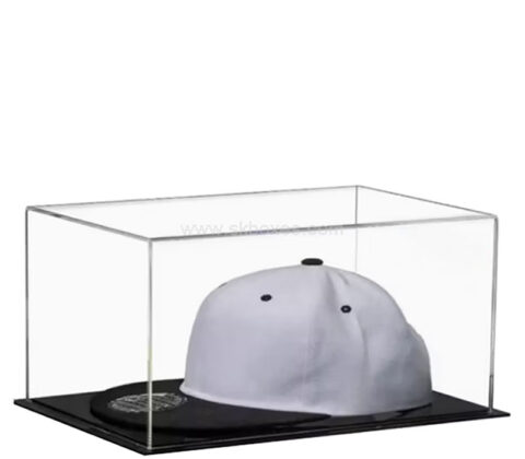 Custom acrylic baseball cap showcase with base