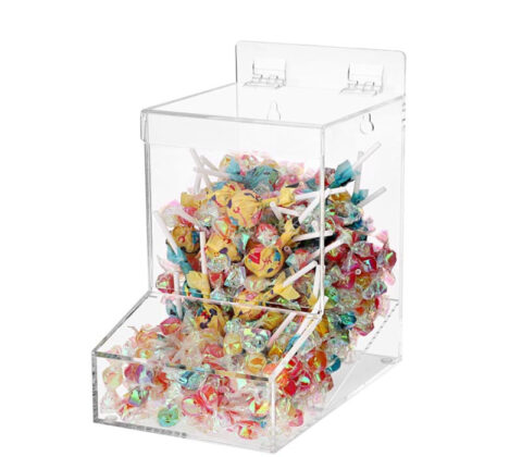 Custom acrylic supermarket candy dispenser