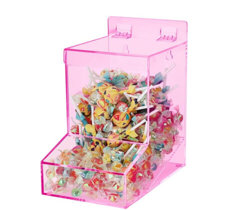 Custom acrylic wall mounted candy box