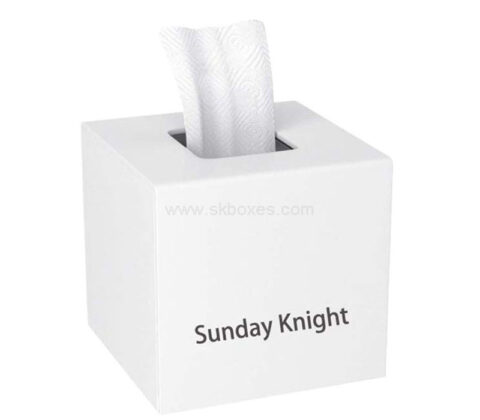 Custom acrylic square tissue holder box