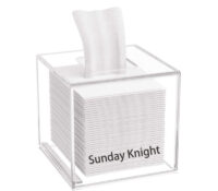 Custom acrylic square napkin dispenser