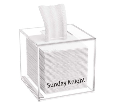 Custom acrylic square napkin dispenser