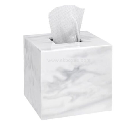 Custom acrylic facial napkin dispenser holder