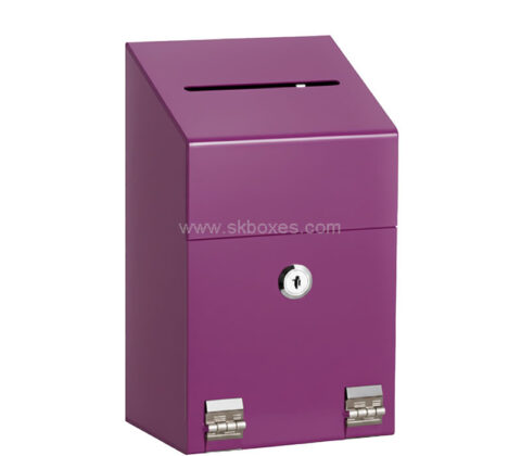 Custom acrylic vote box with lock