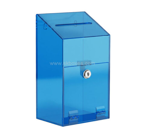 Custom acrylic ballot collection box with lock