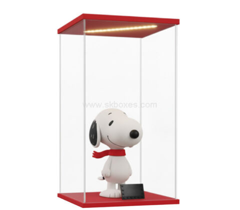 Custom acrylic illuminated Snoopy LED display case