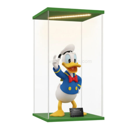 Custom acrylic illuminated Donald Duck LED display case