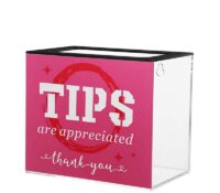 Custom acrylic hanging tip collection box BDB-409 Custom acrylic hanging tip collection box