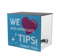 Custom acrylic hanging tip box BDB-410 Custom acrylic hanging tip box