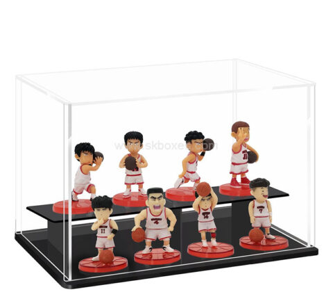 Custom acrylic 2 tiers collectibles showcase