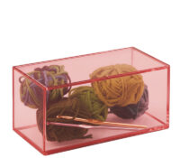 Custom acrylic storage box with sliding lid BSC-230 Custom acrylic storage box with sliding lid
