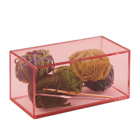 Custom acrylic storage box with sliding lid