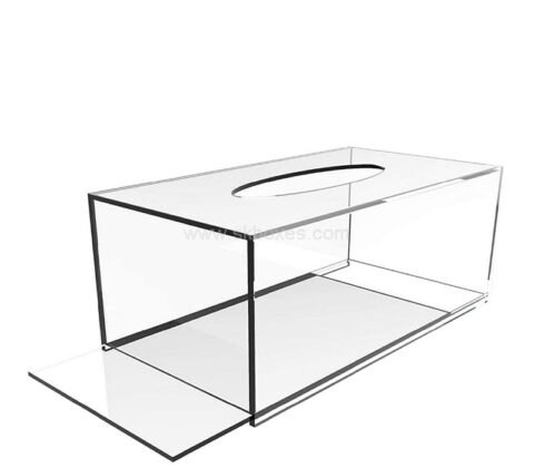 Custom acrylic rectangle tissue box