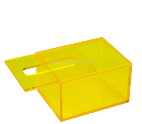 Custom acrylic restrooms facial napkin box
