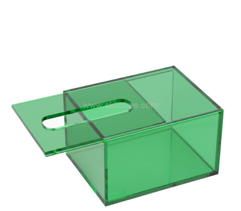 Custom acrylic reception spaces facial napkin box
