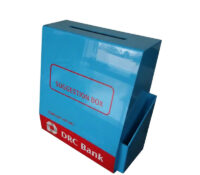 Custom acrylic trapezoidal suggestions box BBS-882 Custom acrylic trapezoidal suggestions box