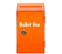 Custom acrylic tall ballot box BBS-887 Custom acrylic tall ballot box