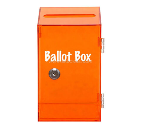 Custom acrylic tall ballot box