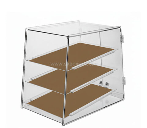 Custom acrylic 3 tiers dessert display case