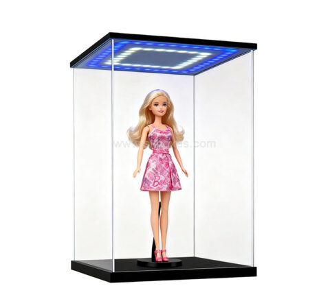 Custom acrylic Barbie doll LED display box